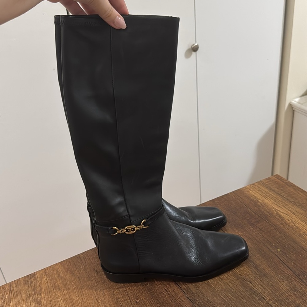 Sam Edelman Black Tall Heeled Boots - Picture 6 of 9